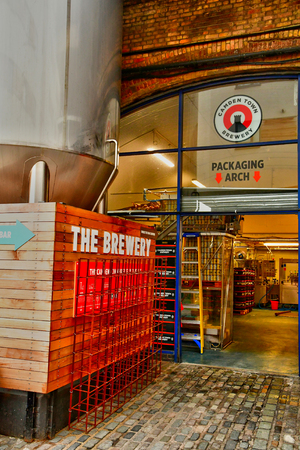 London, England - march 11 2018 : the Camben brewery in the picturesque Camden districtのeditorial素材