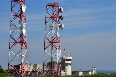 Sainte Adresse; France - may 10 2017 : the lighthouseのeditorial素材