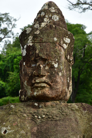 Siem Reap; Kingdom of Cambodia - august 24 2018 : the Angkor Thom templeのeditorial素材