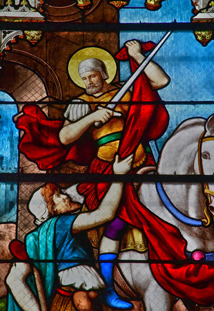 Paris; France - april 2 2017 : the Saint Severin church in the 5 th arrondissementのeditorial素材