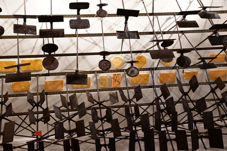 Wy dit joli village , France - july 27 2018 : the Claude Pigeard tool museumのeditorial素材