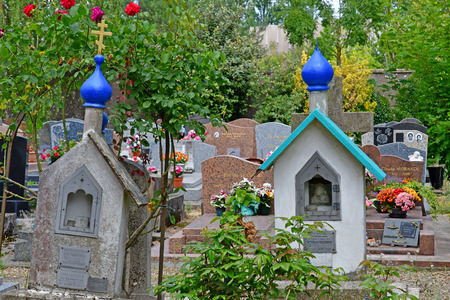 Sainte Genevieve des Bois, France - june 22 26 17 : the russian cemeteryのeditorial素材