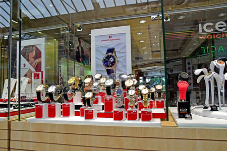 Vernouillet; France - july 2 2018 : jewellry shop in shopping centreのeditorial素材
