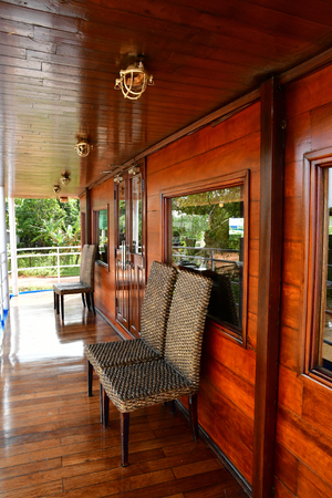 Oudong; Kingdom of Cambodia - august 21 2018 : riverside view from a boatのeditorial素材