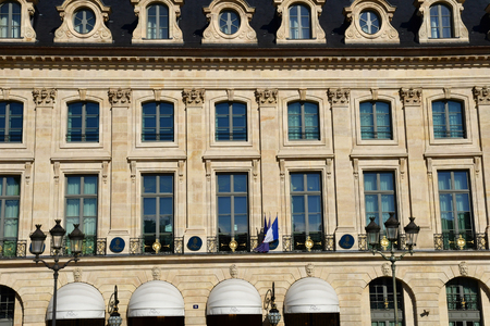 Paris; France - august 4 2018 : the Place Vendome, the Ritz Hotelのeditorial素材