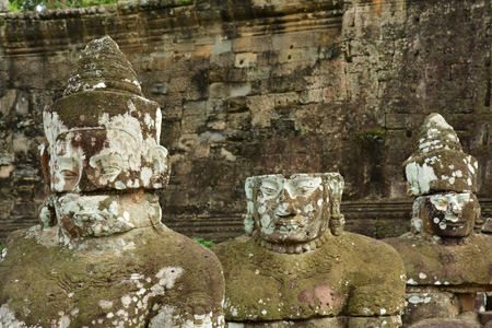 Siem Reap; Kingdom of Cambodia - august 24 2018 : the Angkor Thom templeのeditorial素材