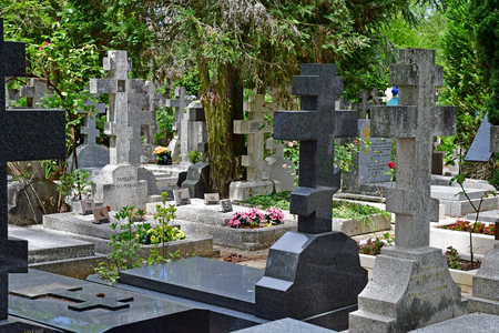 Sainte Genevieve des Bois, France - june 22 26 17 : the russian cemeteryのeditorial素材