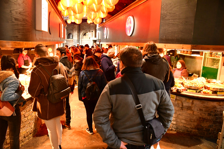 London, England - march 11 2018 : the picturesque Camden marketのeditorial素材