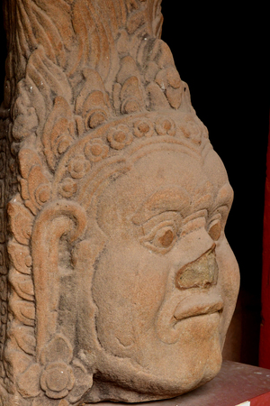 Phnom Penh; Kingdom of Cambodia - august 20 2018 : the National Museum of Cambodia, collection of Khmer artのeditorial素材