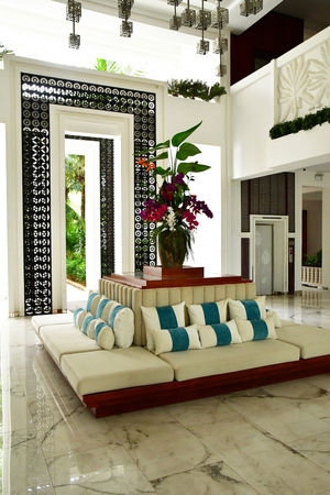 Siem Reap; Kingdom of Cambodia - august 23 2018 : hotel on the national road 6のeditorial素材