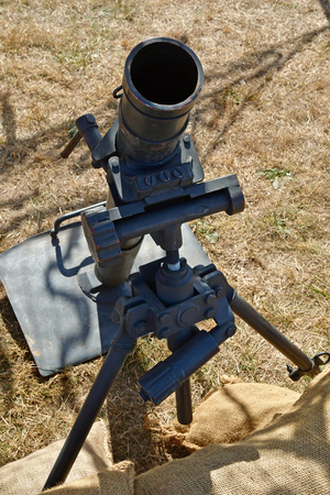 Verneuil sur Seine; France - september 8 2018 : old military equipment of the second world war in...