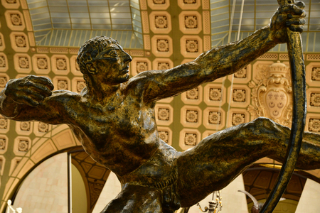 Paris; France - september 30 2018 : the Orsay museum of Impressionism and post Impressionism created in 1986のeditorial素材