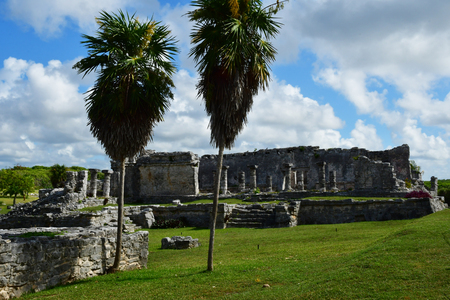 Tulum; United Mexican State - may 20 2018 : the pre Columbian siteのeditorial素材