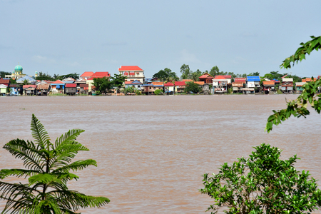 Oudong; Kingdom of Cambodia - august 21 2018 : the picturesque villageのeditorial素材
