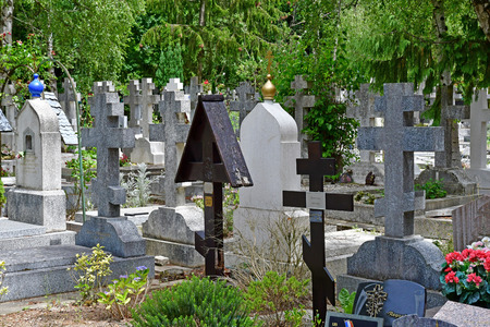 Sainte Genevieve des Bois, France - june 22 26 17 : the russian cemeteryのeditorial素材