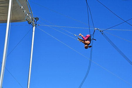Punta Cana, Dominican Republic - june 1 2017 : school of circus in an hotelのeditorial素材