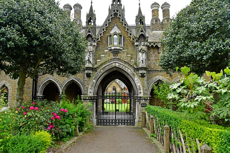 London, England - may 6 2019 : the Highgate cemetery opened in 1839のeditorial素材