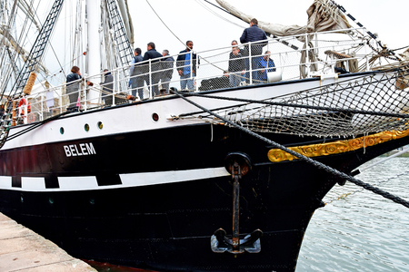 Rouen, France - june 10 2019 : Le Belem in the Armada de Rouen, a collection of old sailing boatsのeditorial素材