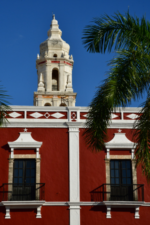 San Francisco de Campeche; United Mexican States - may 18 2018 : the picturesque old cityのeditorial素材