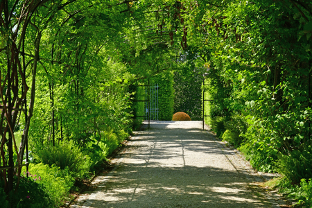 Choisel, France - may 6 2018 : the Breteuil castle parkのeditorial素材