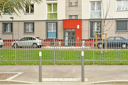 Les Mureaux; France - march 8 2018 : building in the city centreのeditorial素材