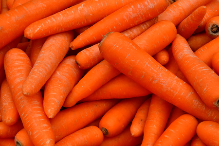 Poissy; France - april 7 2019 : carrot at the marketのeditorial素材