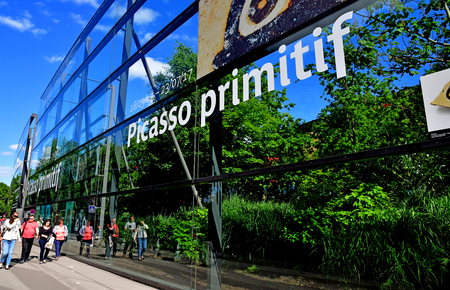 Paris; France - may 5 2017 : the quai Branly museum Jacques Chiracのeditorial素材