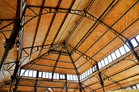 Vendome; France - june 28 2019: the covered marketのeditorial素材