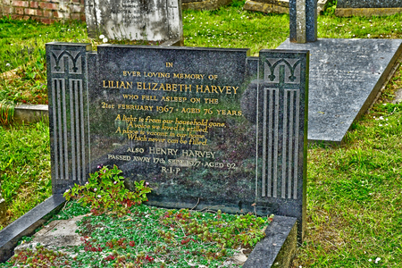 London, England - may 6 2019 : the Highgate cemetery opened in 1839のeditorial素材