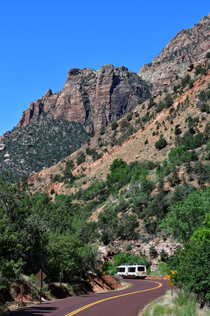 Zion park, Utah, USA - july 10  2016 : the National Parkのeditorial素材