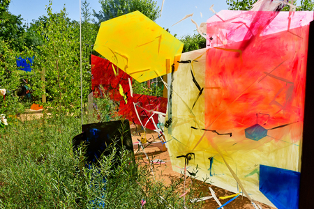 Chaumont sur Loire; France - june 29 2019: the festival international des jardinsのeditorial素材