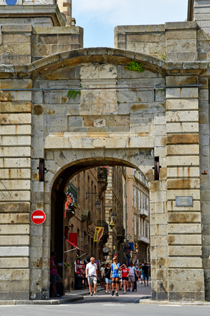 Les Andelys, France - july 7 2017 : aerial picture of the cityのeditorial素材