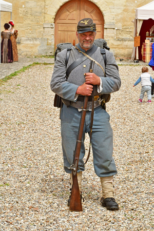 Villarceaux, France - june 9 2019 : party in the historical castle park