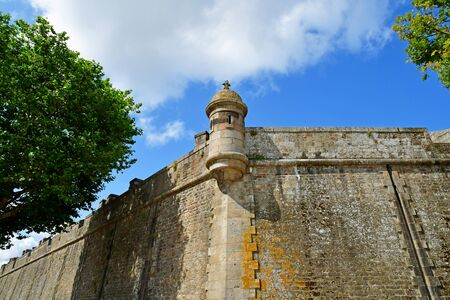 Saint Malo; France - july 28 2019 : the picturesque city in summer
