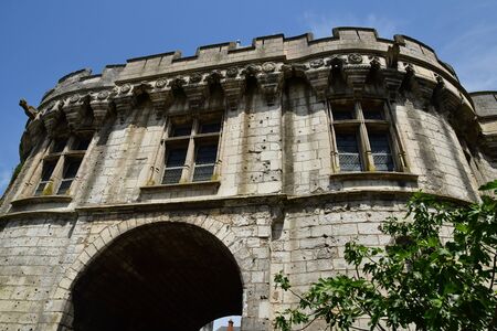 Vendome; France - june 28 2019: the renaissance Saint Georges door