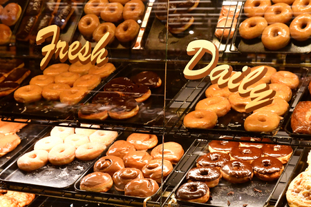 Oakhurst, USA - july 12 2016 : goods in a supermarketのeditorial素材