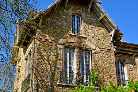 Triel sur Seine; France - march 22 2019 : the picturesque small cityのeditorial素材