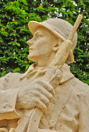 Les Mureaux; France - may 8 2011 : the war memorialのeditorial素材