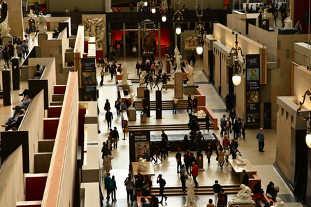 Paris; France - september 30 2018 : the Orsay museum of Impressionism and post Impressionism created in 1986のeditorial素材