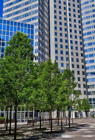 Paris La Defense; France - may 25 2017 : La Defense district, the biggest business distric in Europeのeditorial素材