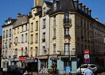 Saint Germain en Laye; France - may 27 2018 : the picturesque city centre