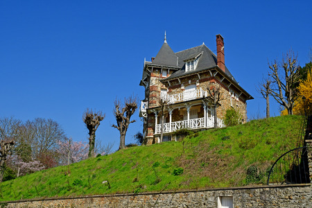 Triel sur Seine; France - march 22 2019 : the picturesque small cityのeditorial素材
