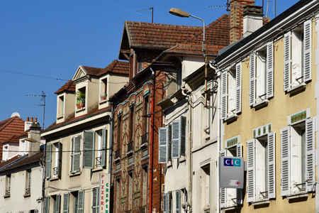 Triel sur Seine; France - march 22 2019 : the picturesque small cityのeditorial素材