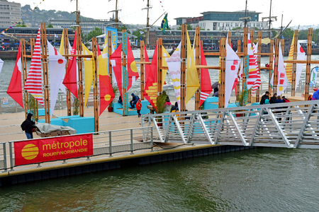 Rouen, France - june 10 2019 : the Armada de Rouen, a collection of old sailing boats