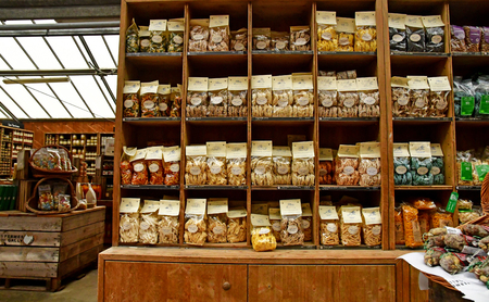 Saint Cyr l Ecole; France - june 16 2019 : food in a garden centerのeditorial素材