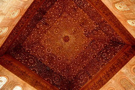 Granada; Spain - august 27 2019 : palace of the ambassadors in the Alhambra palaceのeditorial素材