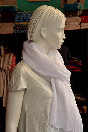 Saint Germain en Laye, France - april 16 2019 : cloth shop in the city centerのeditorial素材