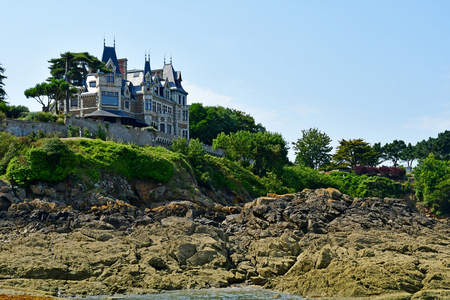 Dinard; France - july 28 2019 : the picturesque villa La Gardeのeditorial素材