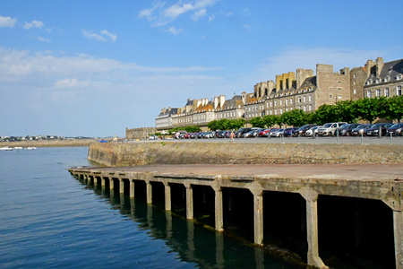Saint Malo; France - july 28 2019 : the picturesque city in summerのeditorial素材