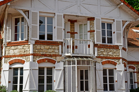 Thiverval Grignon, France - april 21 2019 :  the Agroparistech farmのeditorial素材